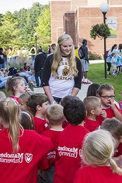 Hundreds of Manchester students volunteer at Walk Into My Future.